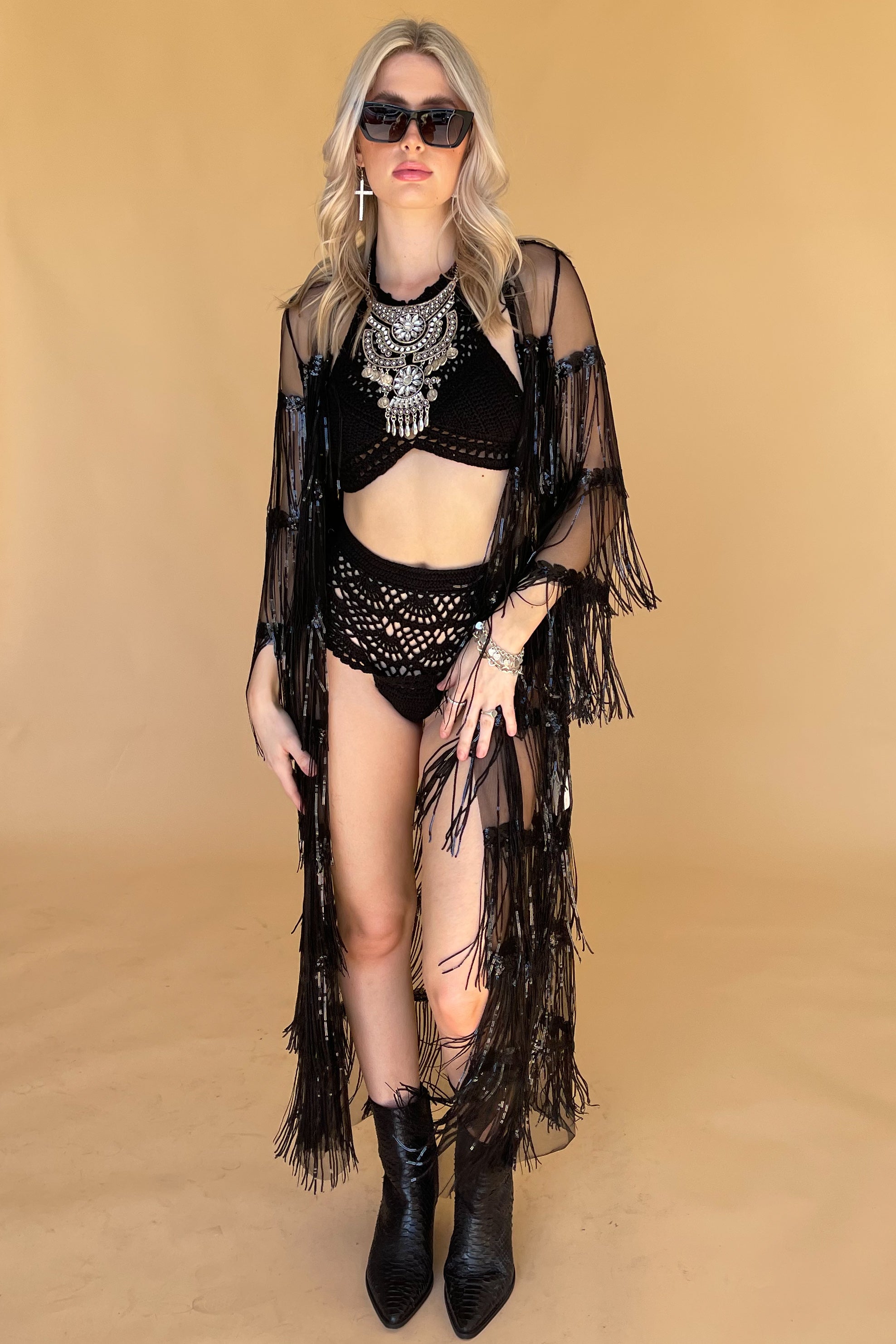 Enchanted Summer Jacket-Black