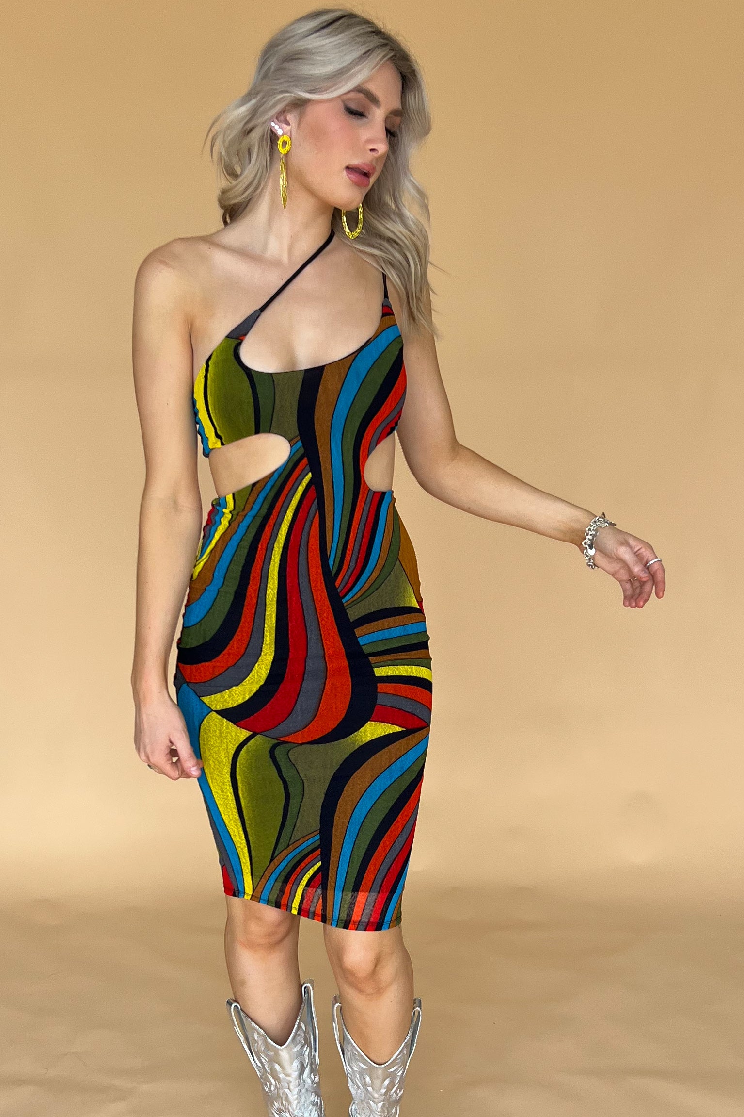 Jamaica Nights Dress-Multi