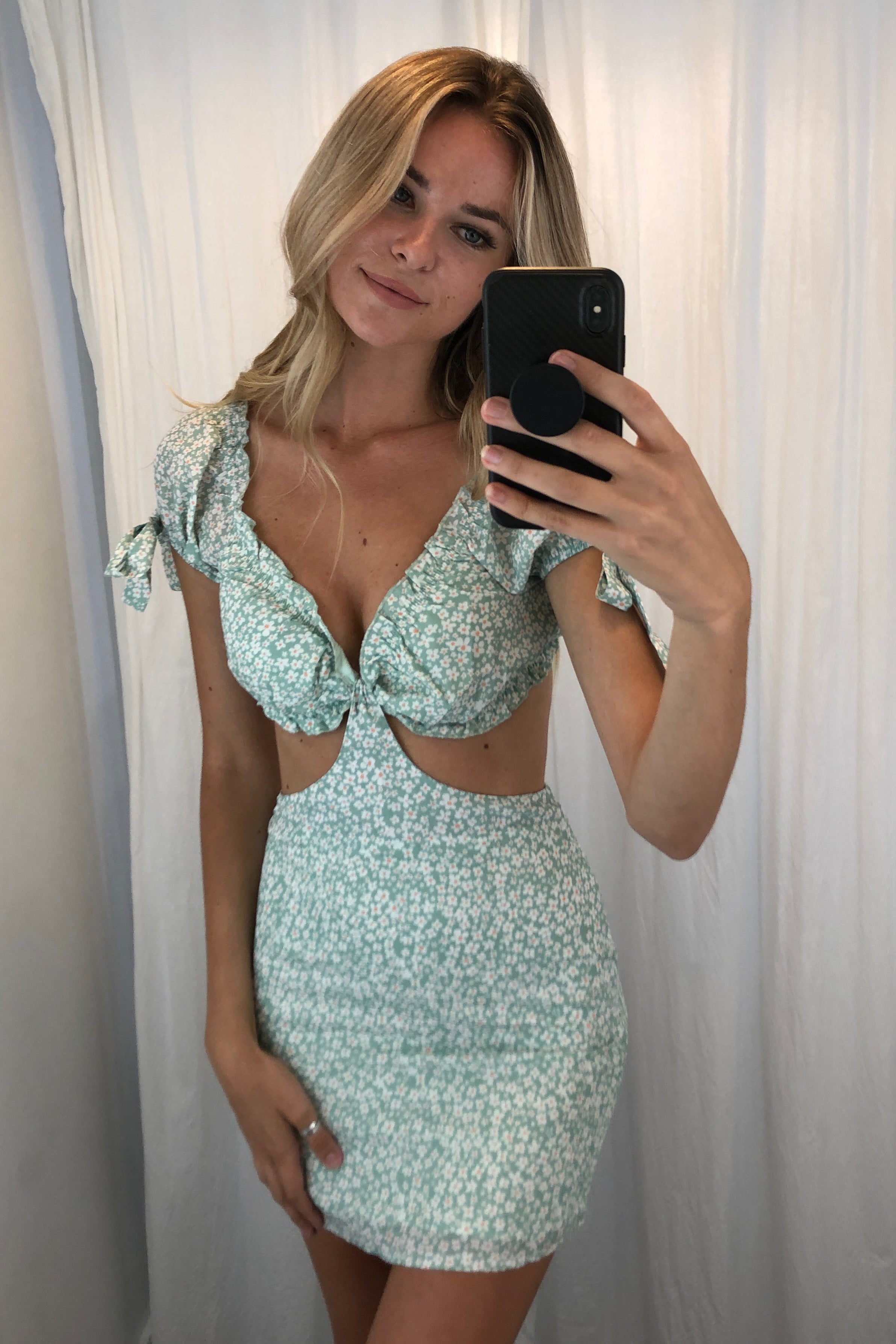 Angelina Dress-Green