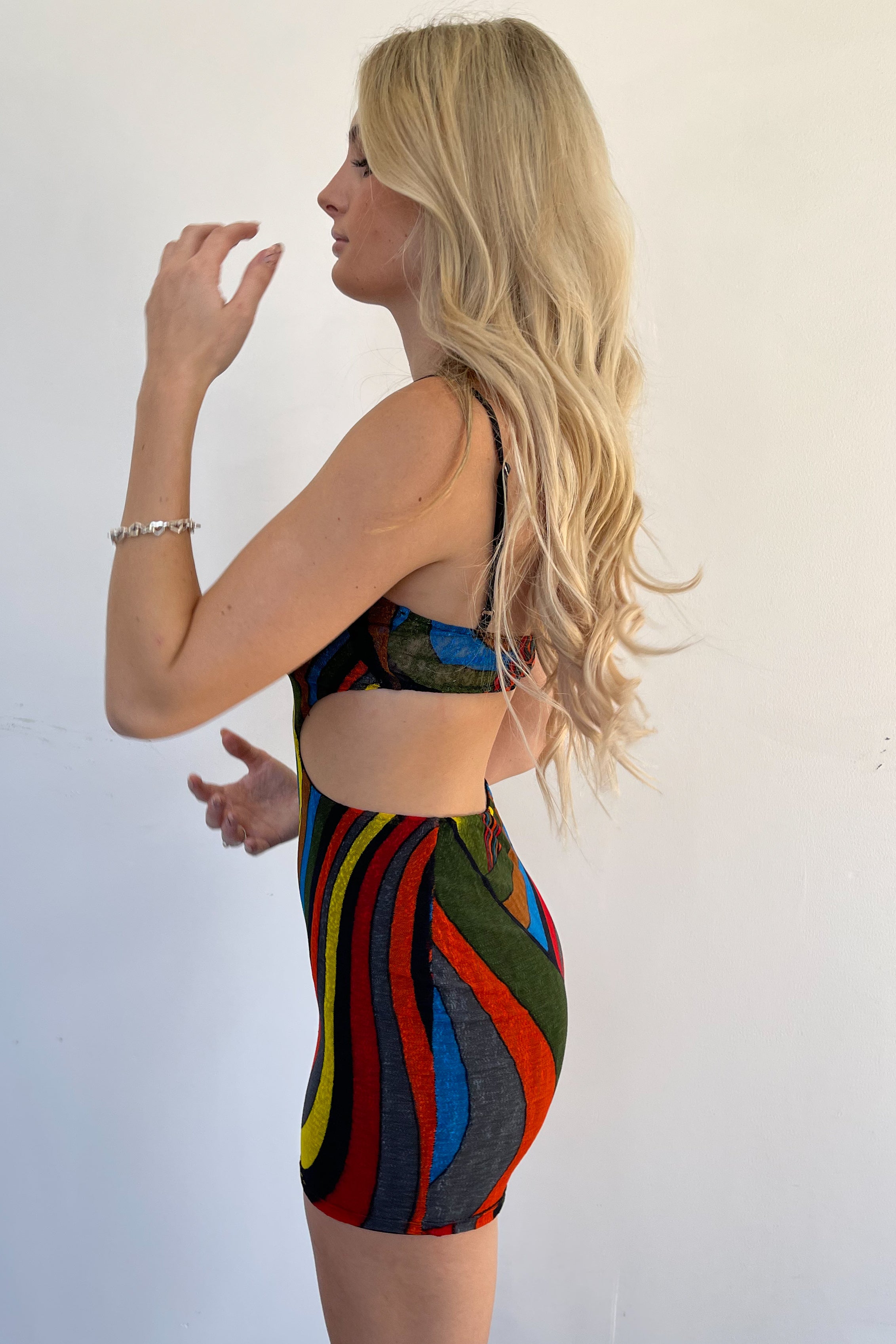 Jamaica Nights Mini Dress-Multi