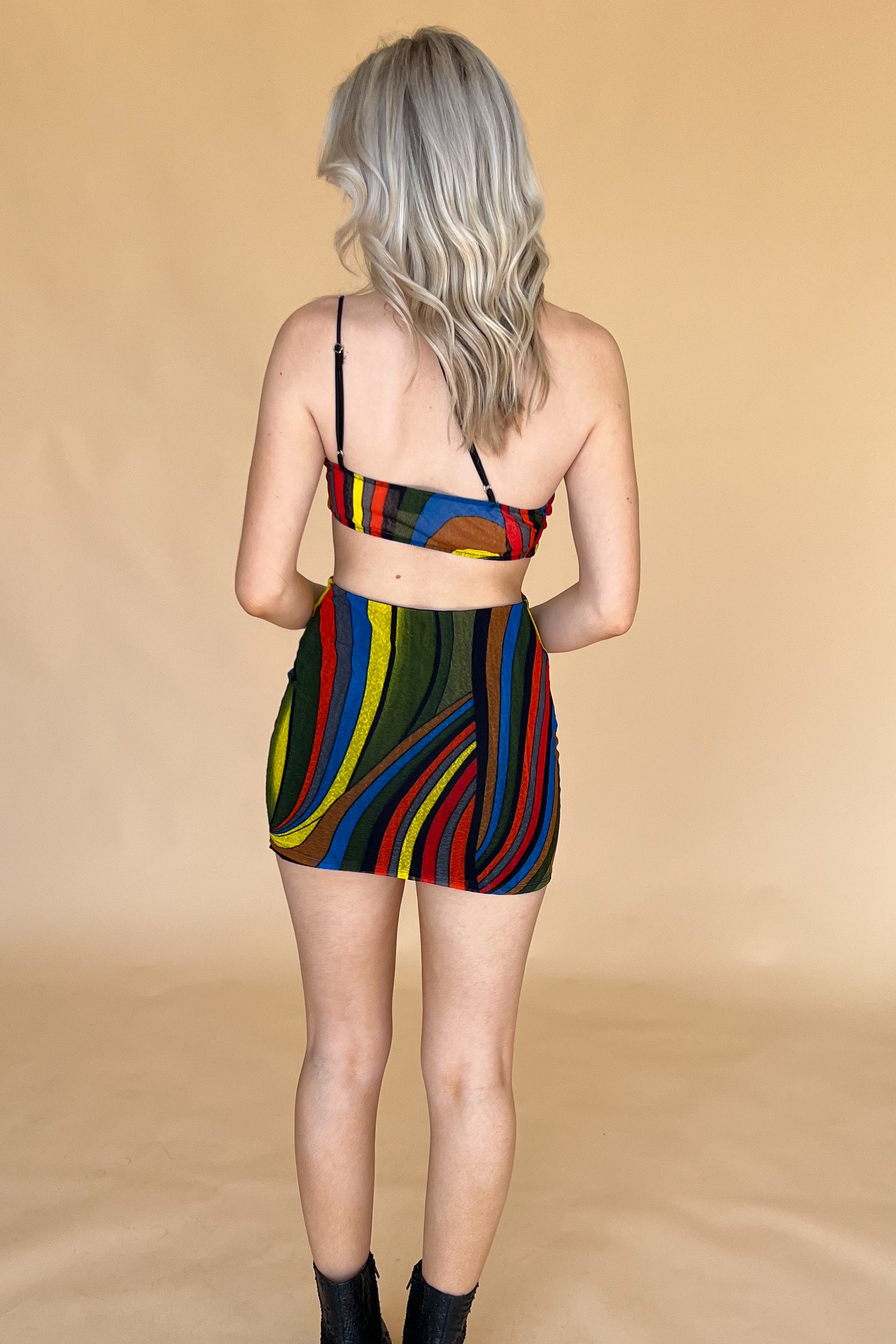 Jamaica Nights Mini Dress-Multi