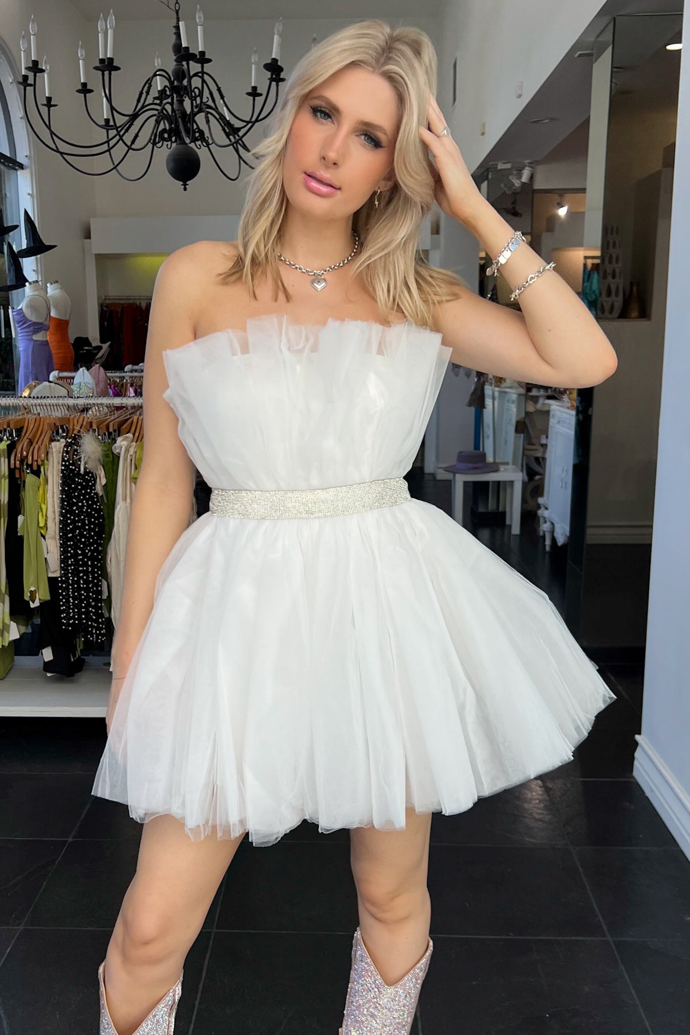 Bachelorette Dress-White