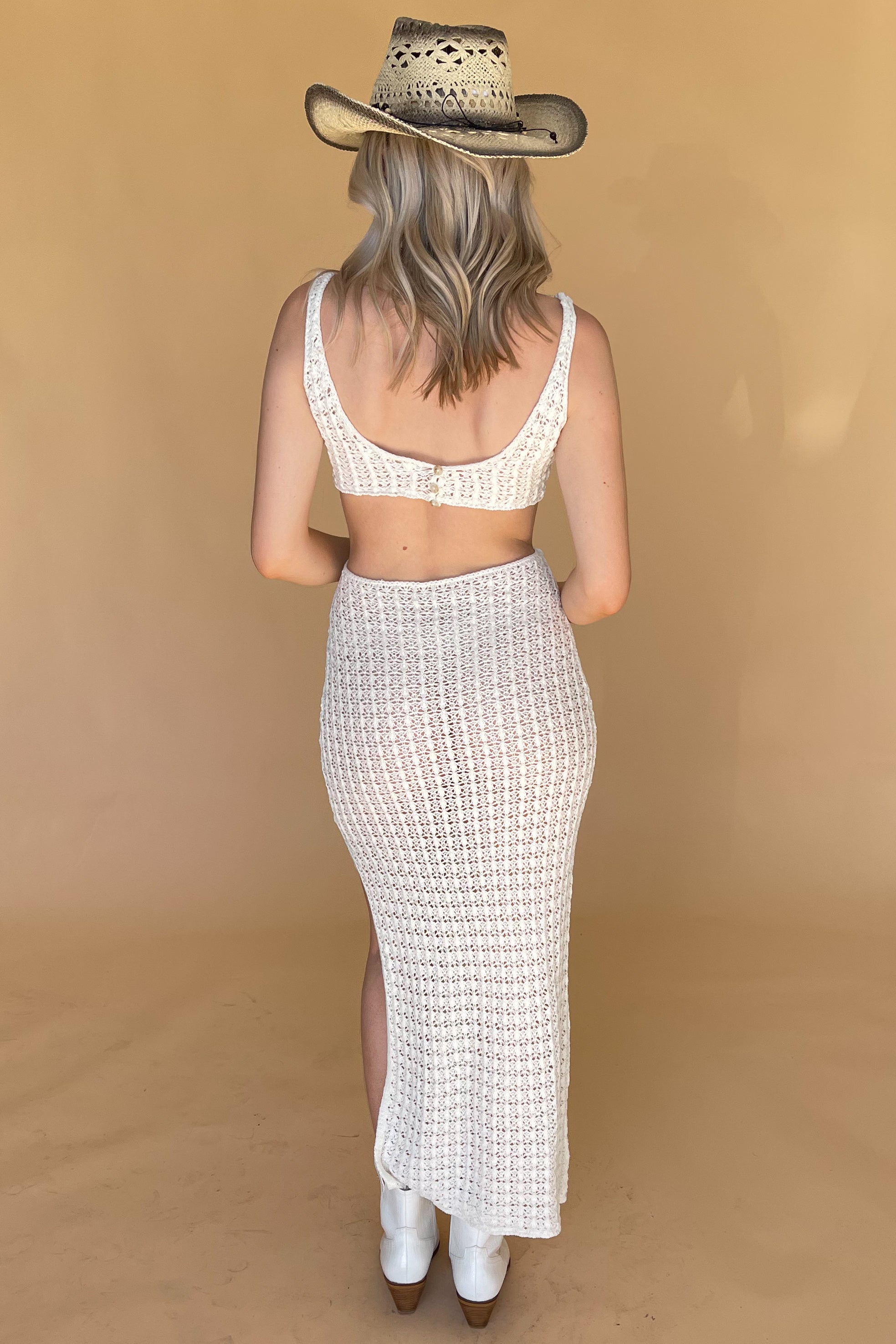 Soak Up The Sun Maxi Dress-Off White