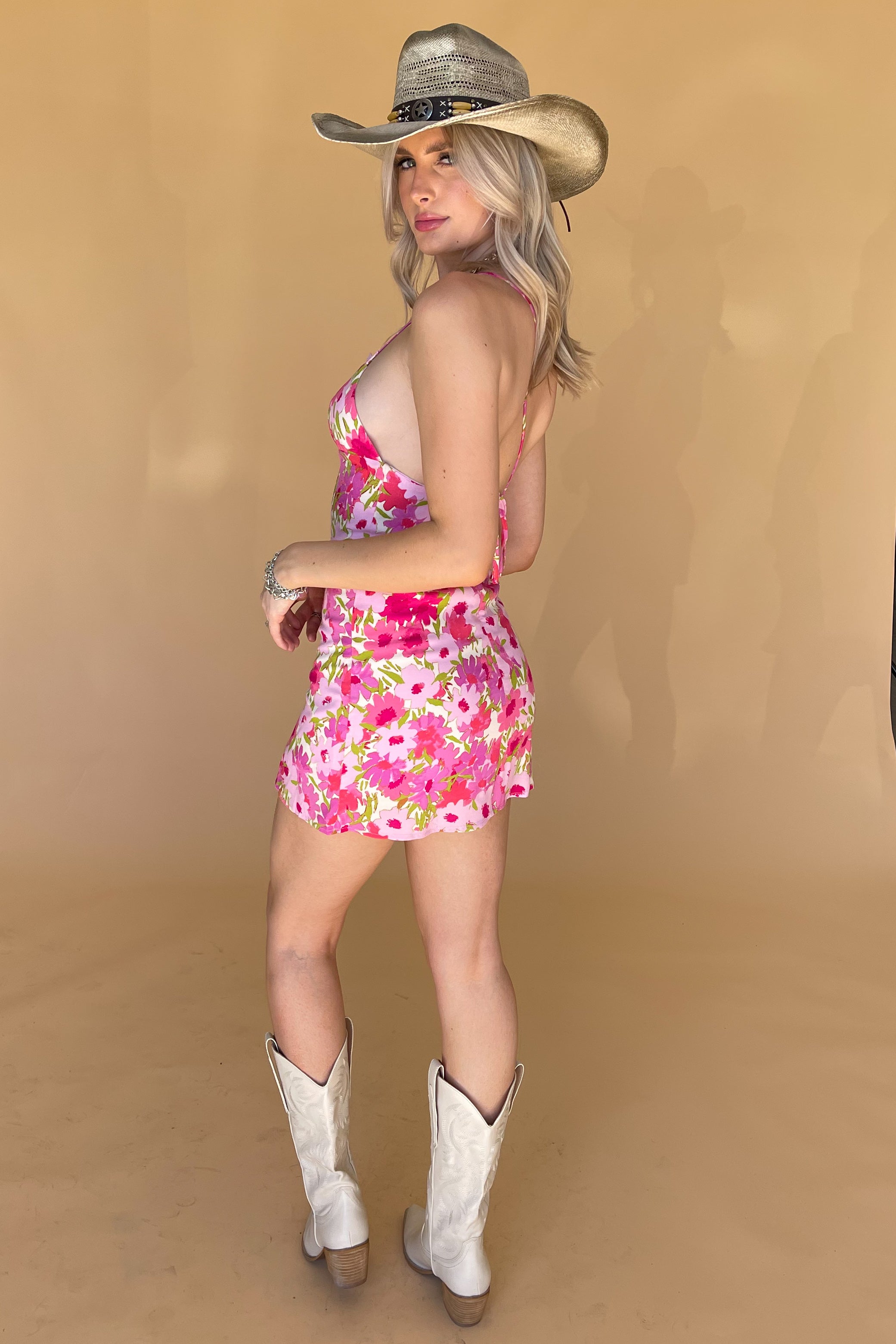 Kiss Me In Nashville Dress-Pink