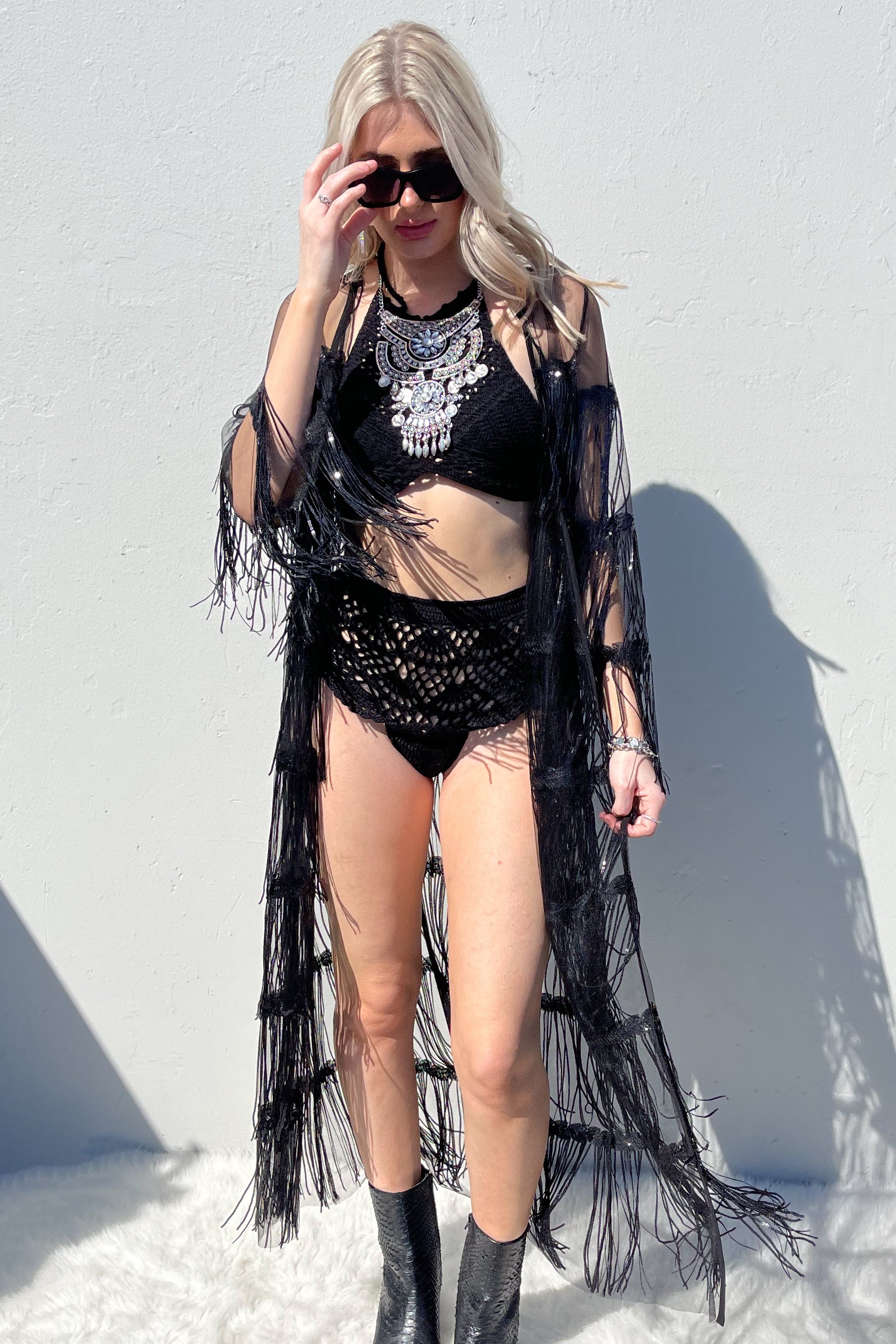 Enchanted Summer Jacket-Black