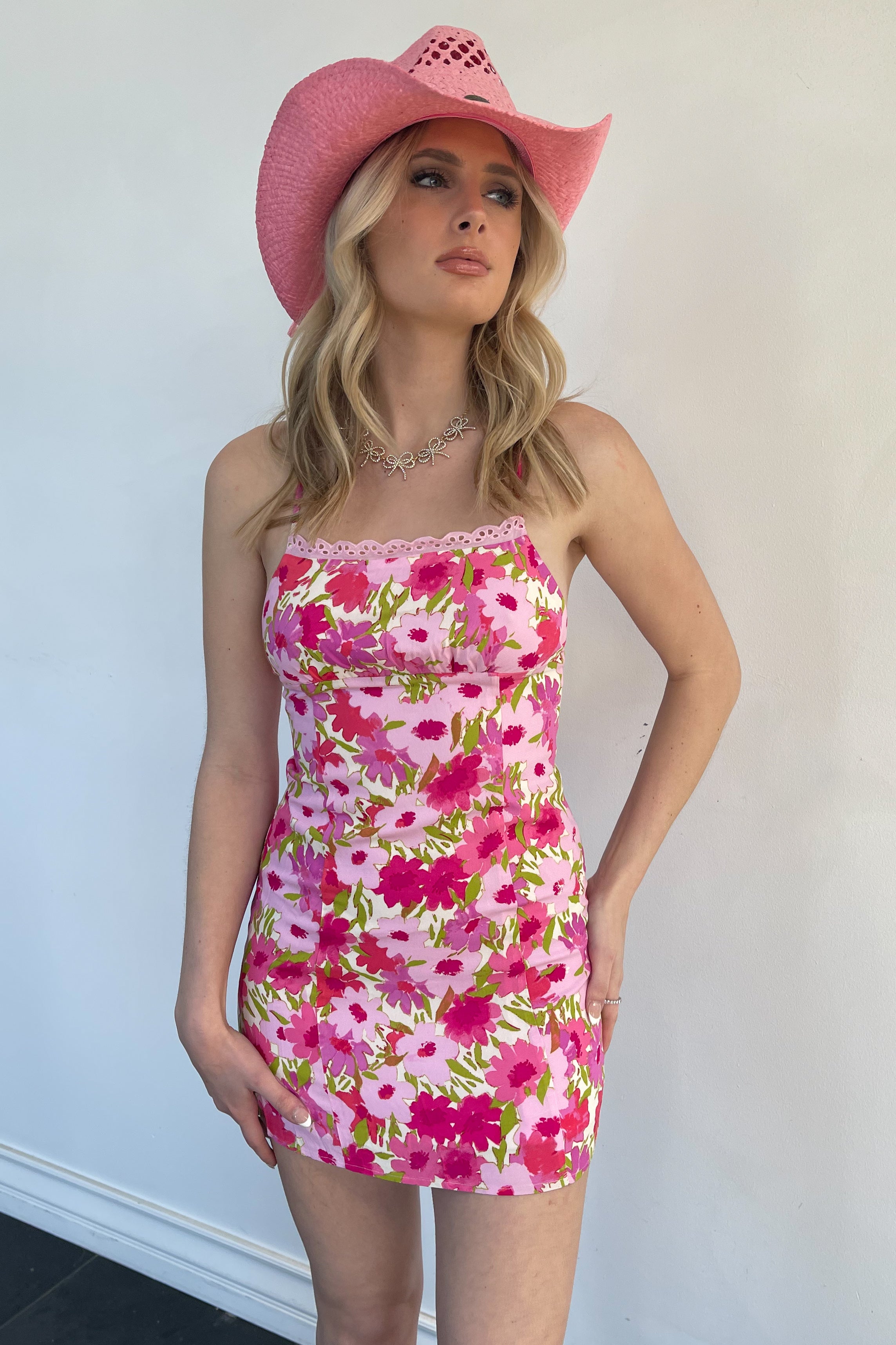 Kiss Me In Nashville Dress-Pink