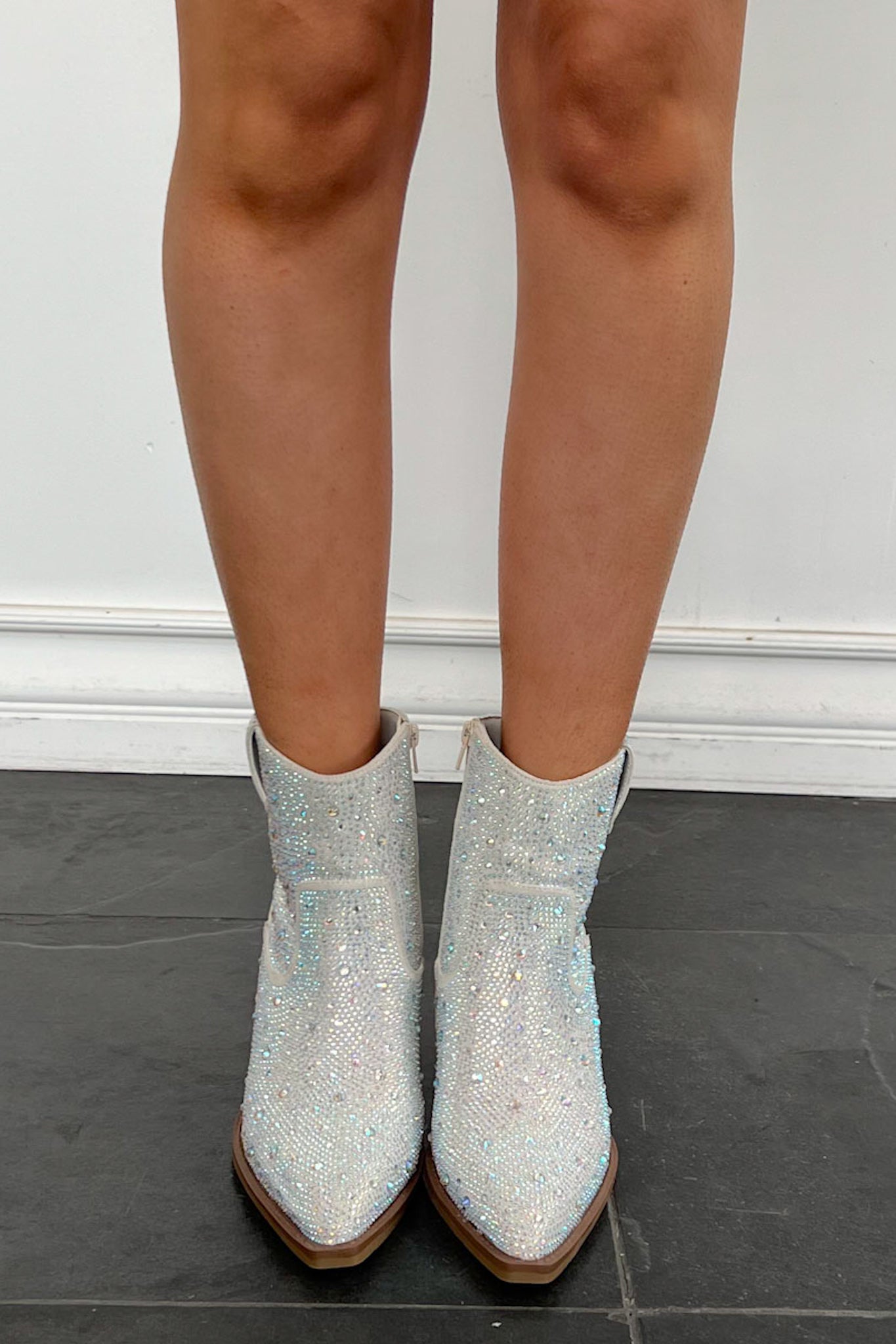 Cinderella's A Cowgirl Bootie-Silver