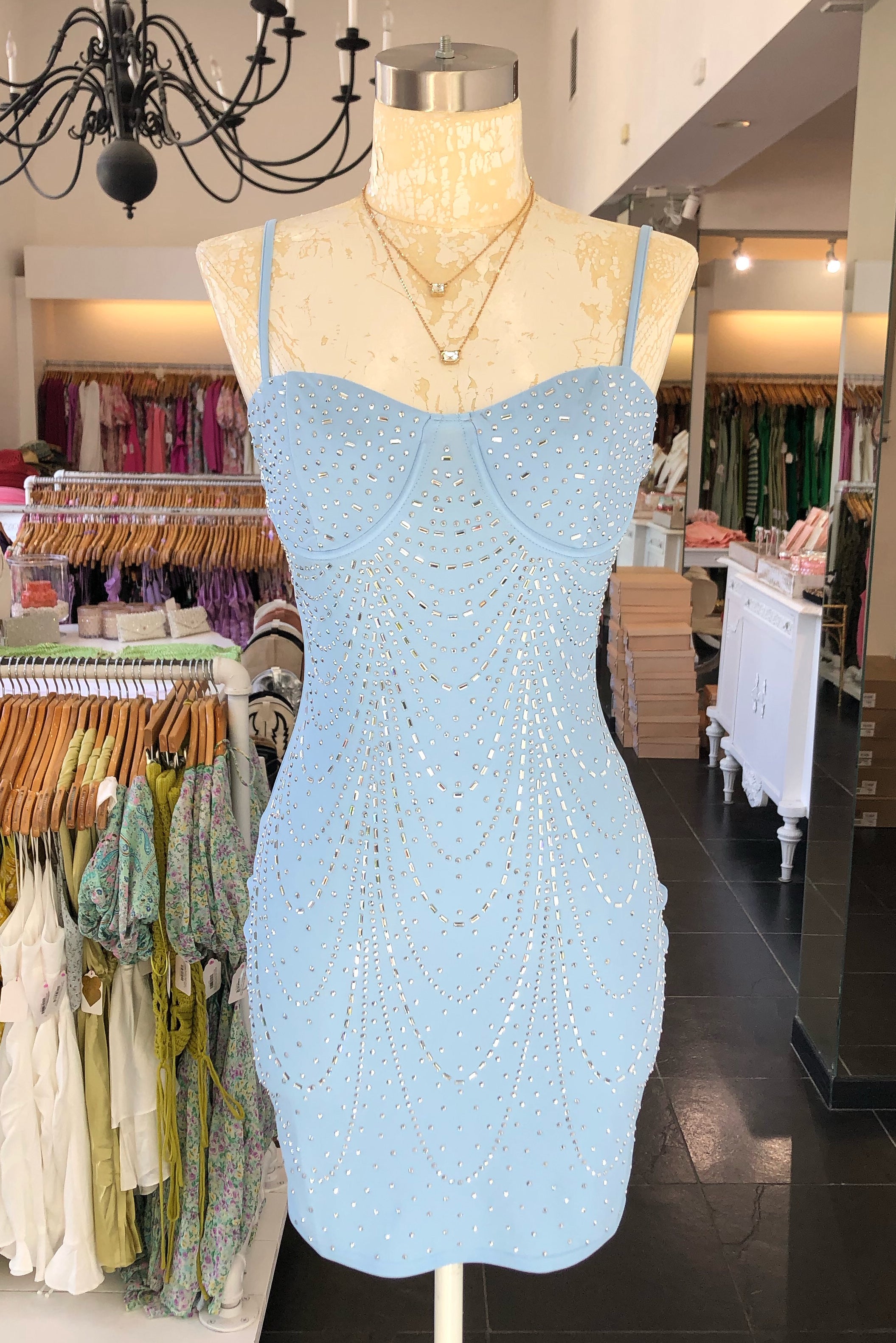 Parton Dress-Baby Blue