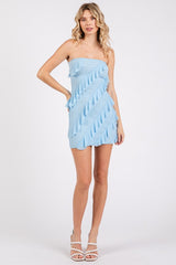 Sorrento Mini Dress-Baby Blue