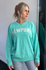 Newport Sweater-Aqua