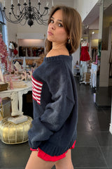 American Beauty Sweater-Navy