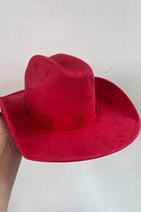 Heart Of Glass Cowgirl Hat-Red