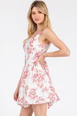 Living Room Dancin Dress-Red Rose