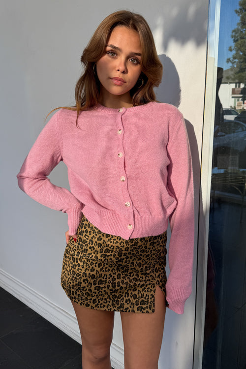 Preppy In Pink Sweater-Dusty Pink