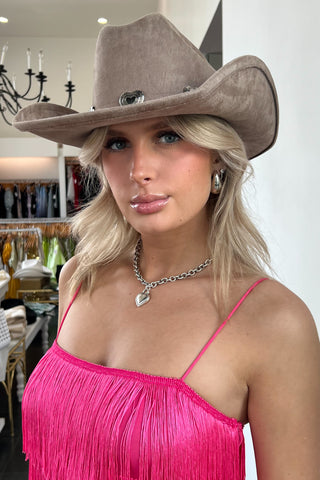 Rodeo Barbie Romper-Hot Pink