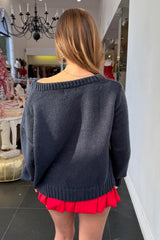 American Beauty Sweater-Navy