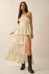 Alabama Cowgirl Maxi Dress-Cream