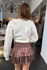 Jolene Ruffle Skirt-Mauve