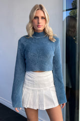 Lorenze Sweater-Steel Blue