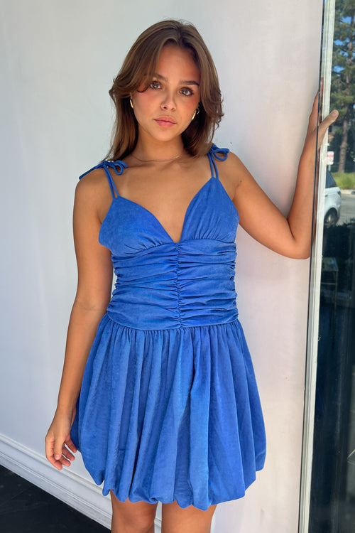 Cecilia Dress-Persian Blue