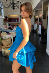 Princesa Dress-Azure Blue