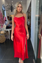 Paros Maxi Dress-Red