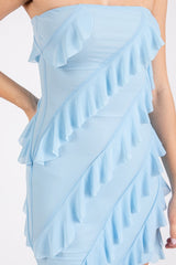 Sorrento Mini Dress-Baby Blue