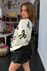 Je Taime Bow Sweater-Off White