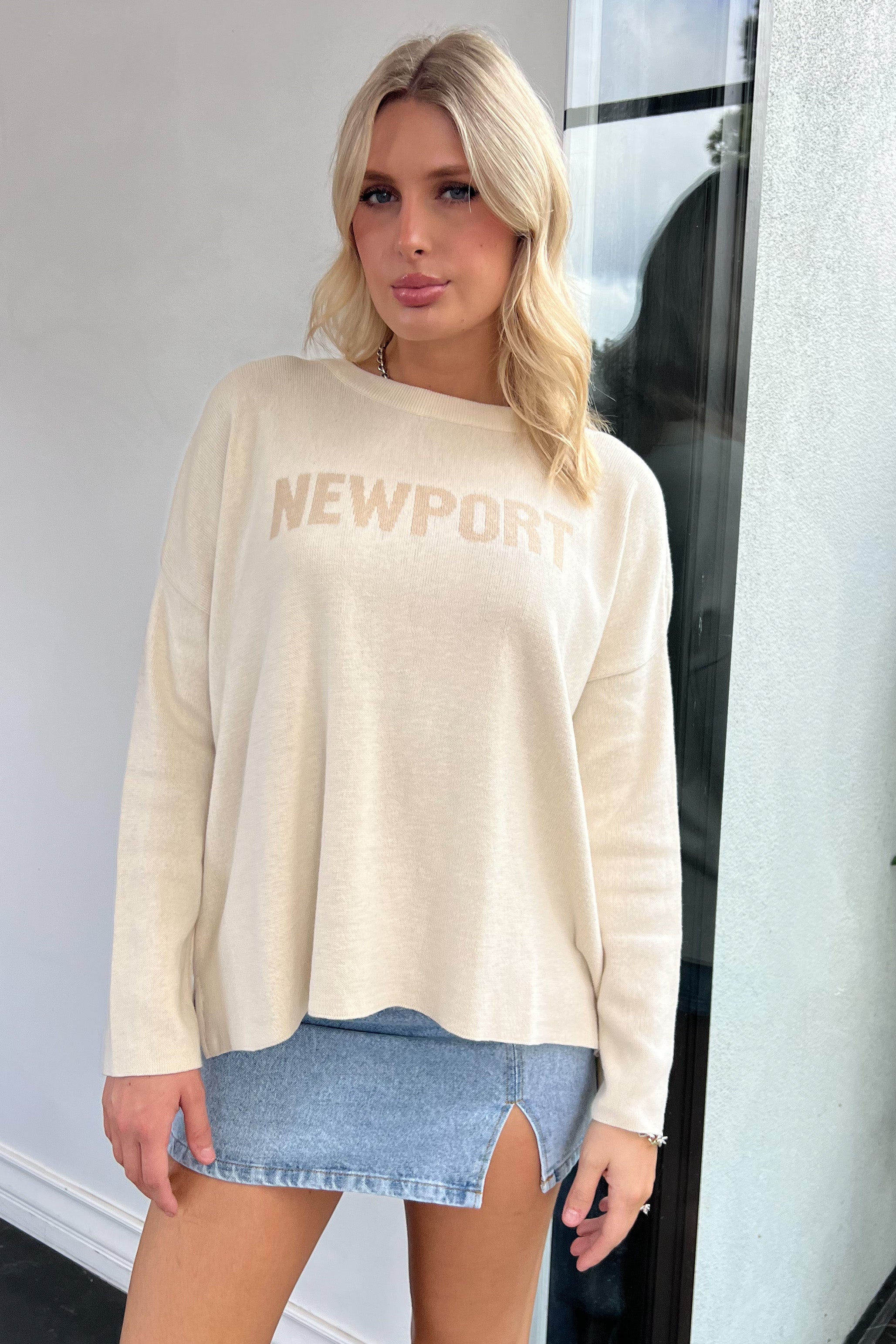 Newport Sweater-Natural