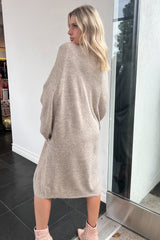 Mariposa Sweater Duster-Taupe