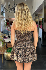 Feline Sassy Dress-Leopard