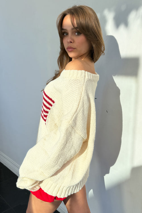 American Beauty Sweater-Cream