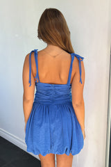 Cecilia Dress-Persian Blue