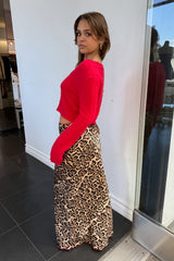 Wild Holidays Maxi Skirt-Leopard