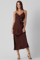 Payton Maxi Dress-Brown