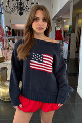 American Beauty Sweater-Navy