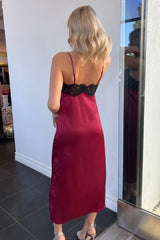 Paint The Town Red Dress-Jujube