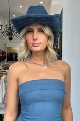 Heartland Cowgirl Hat-Denim Blue