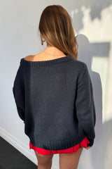 American Beauty Sweater-Navy