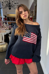 American Beauty Sweater-Navy