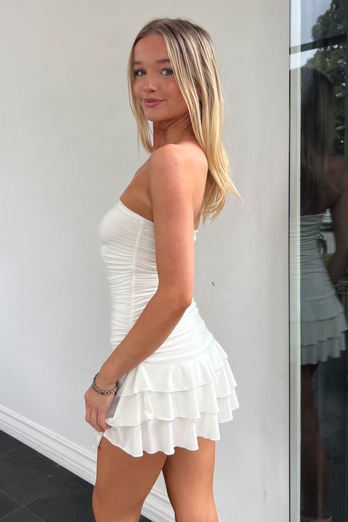 Coquette Dress-White