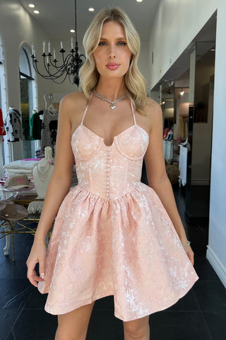 Caught In A Dream Dress-Pink