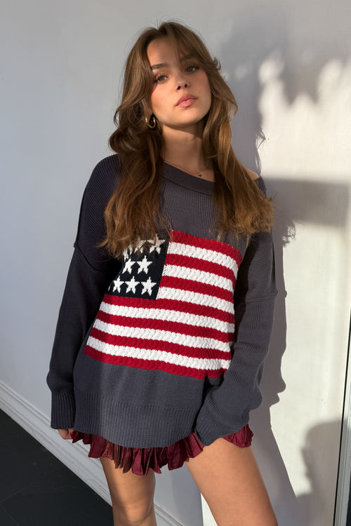 Proud American Sweater-Navy