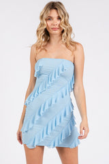 Sorrento Mini Dress-Baby Blue
