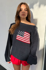 American Beauty Sweater-Navy