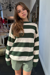 Montana Sweater-Forest/Ivory