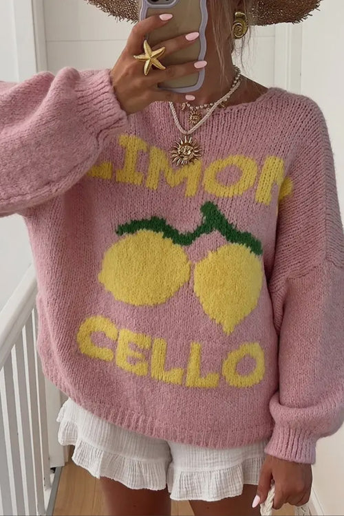 Limoncello Cardigan-Pink