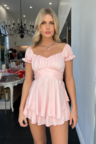 Put A Bow On It Dress-Pink