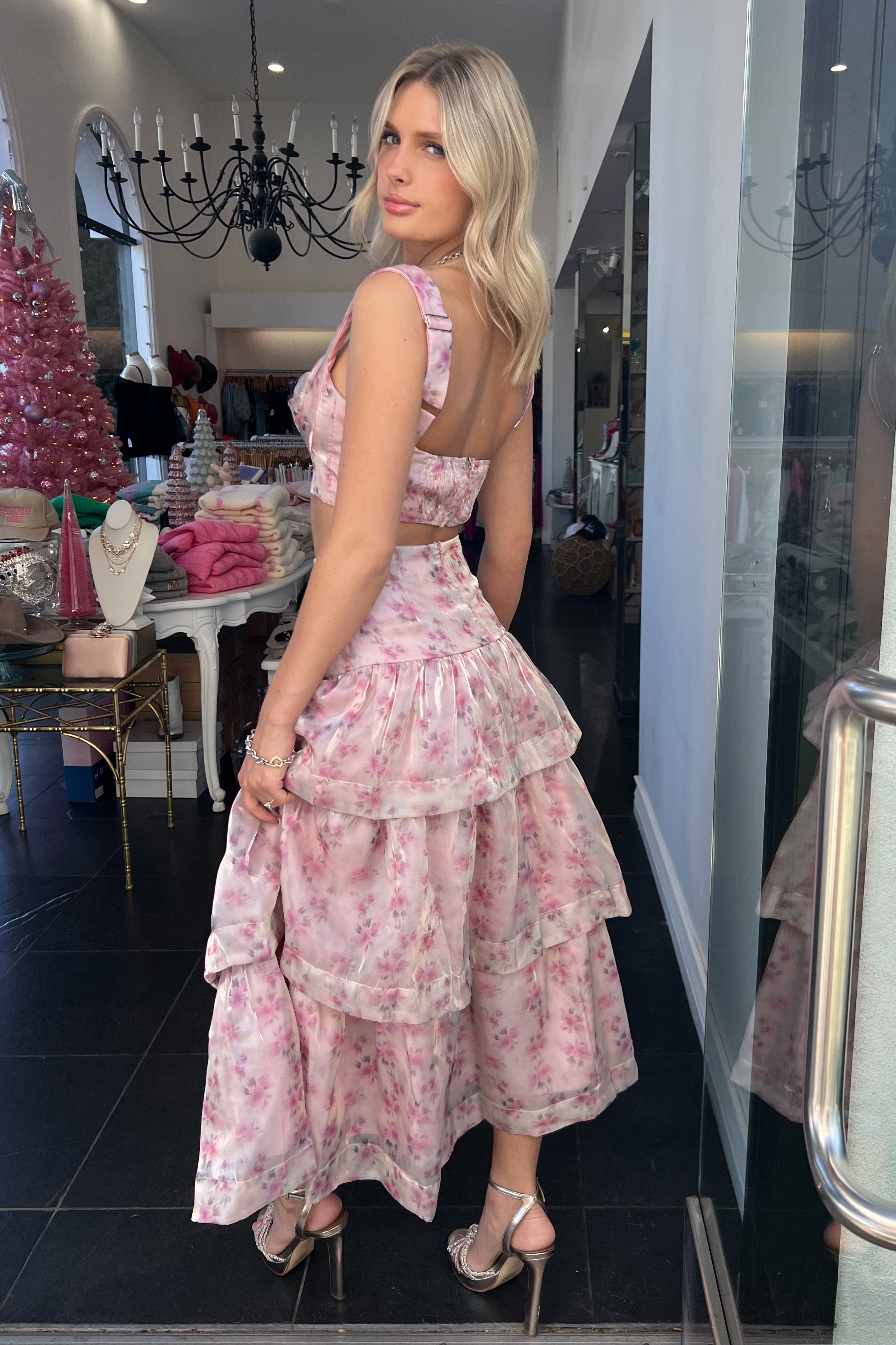 Beverly Hills Hotel Dress Set-Pink
