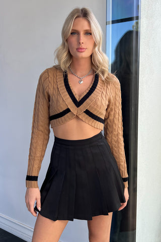 Mojave Fringe Skirt-Black